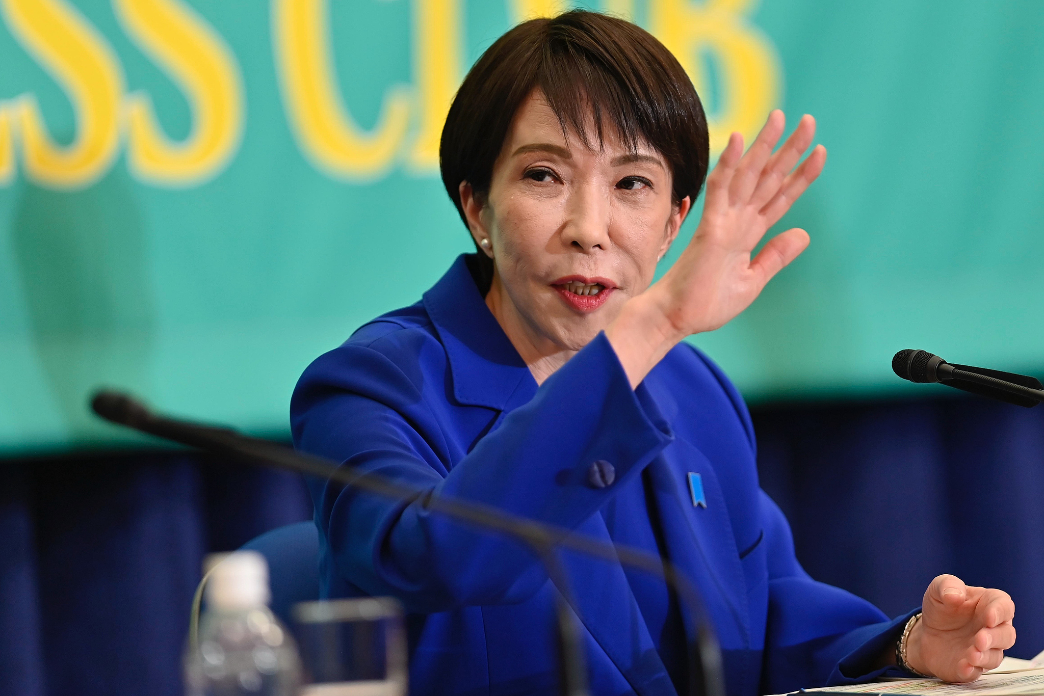 Liberal Democratic Party President and Prime Minister Sanae Takaichi attends a debate by leaders of Japan's seven ruling and opposition parties at the Japan National Press Club (JNPC) in Tokyo, January 26, 2026. /VCG