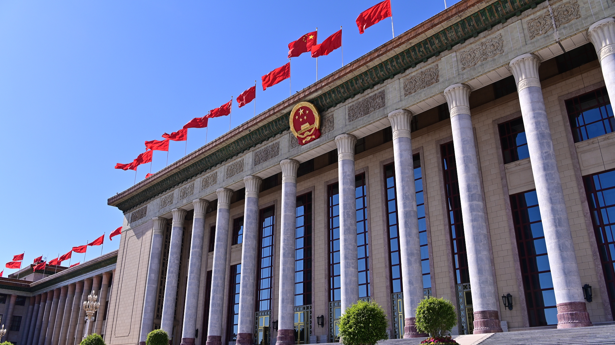 The Great Hall of the People in Beijing, China. /VCG