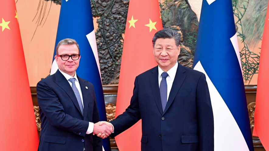 Chinese President Xi Jinping meets with Finnish Prime Minister Petteri Orpo in Beijing, China, January 27, 2026. /Xinhua