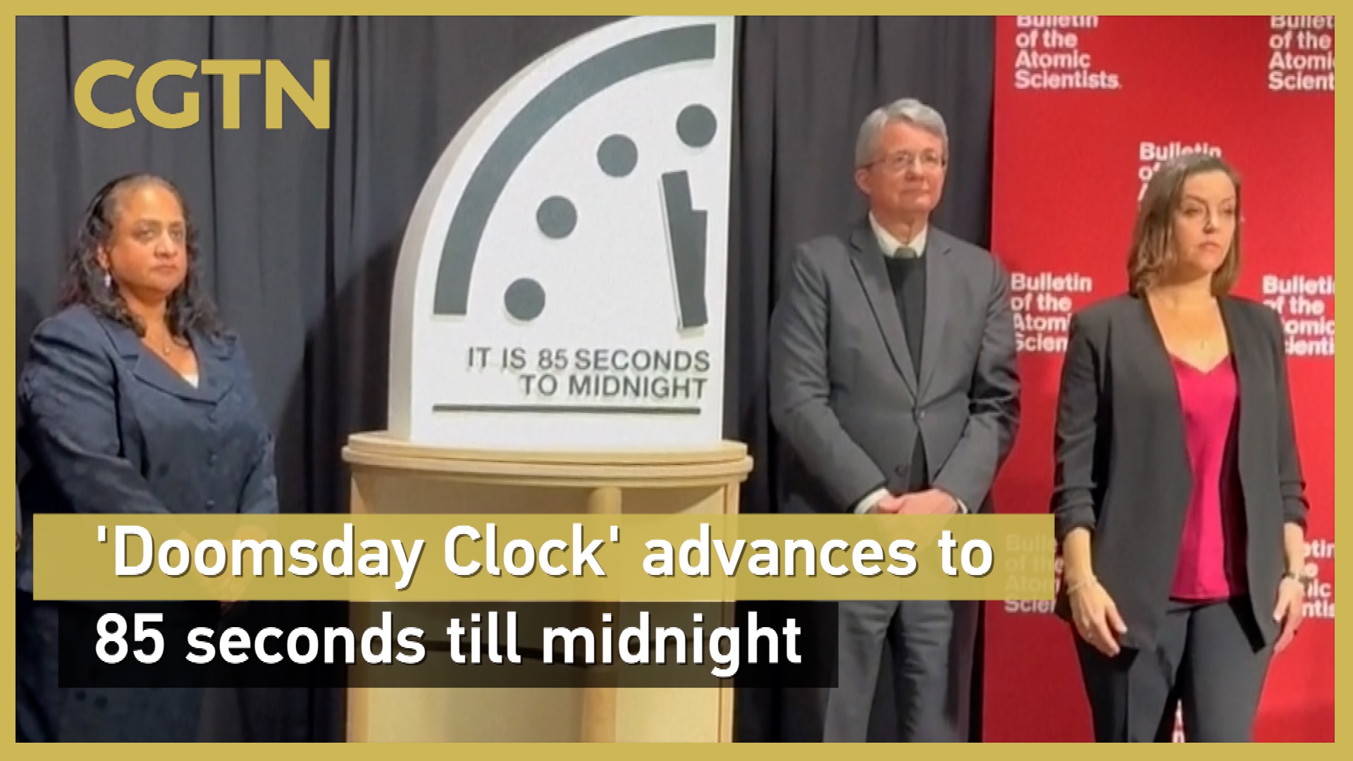 'Doomsday Clock' advances to 85 seconds till midnight