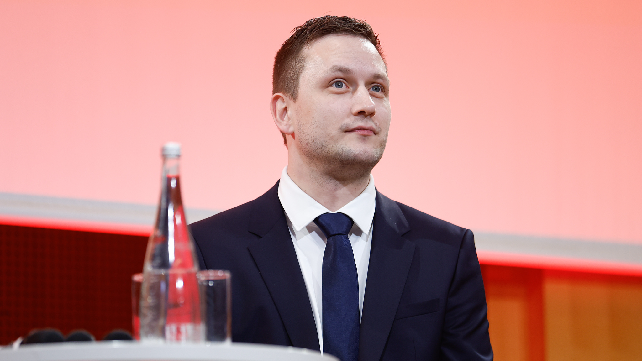 Greenland's Prime Minister Jens-Frederik Nielsen attends a Grande Conference at Sciences Po in Paris, France, January 28, 2026. /VCG