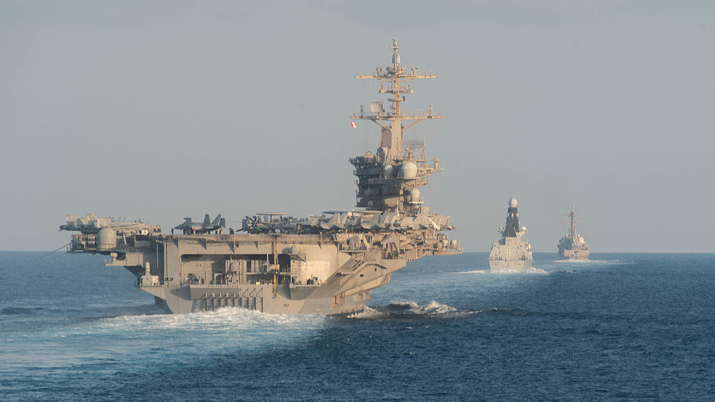 File photo of the U.S. aircraft carrier USS Abraham Lincoln. /VCG