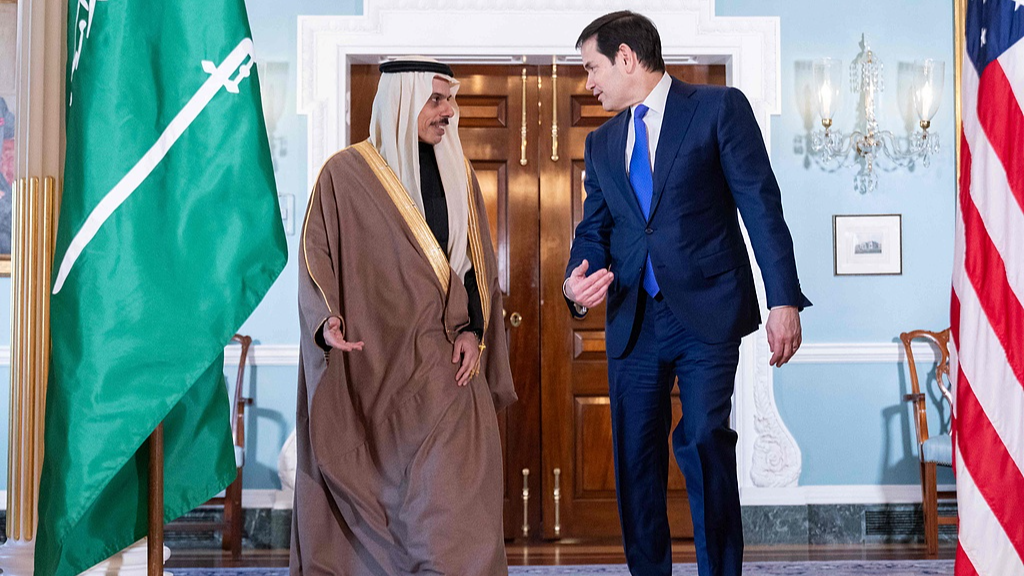 U.S. Secretary of State Marco Rubio (R) meets with Saudi Foreign Minister Faisal bin Farhan at the State Department in Washington, D.C., United States, January 7, 2026. /VCG