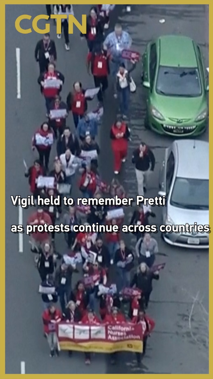 Vigil held to remember Pretti as protests continue across countries