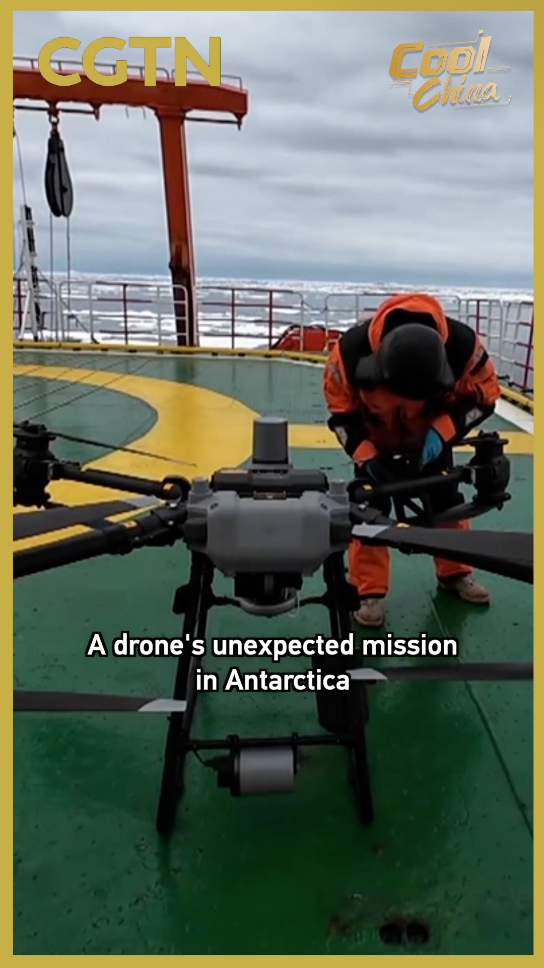 A drone's unexpected mission in Antarctica
