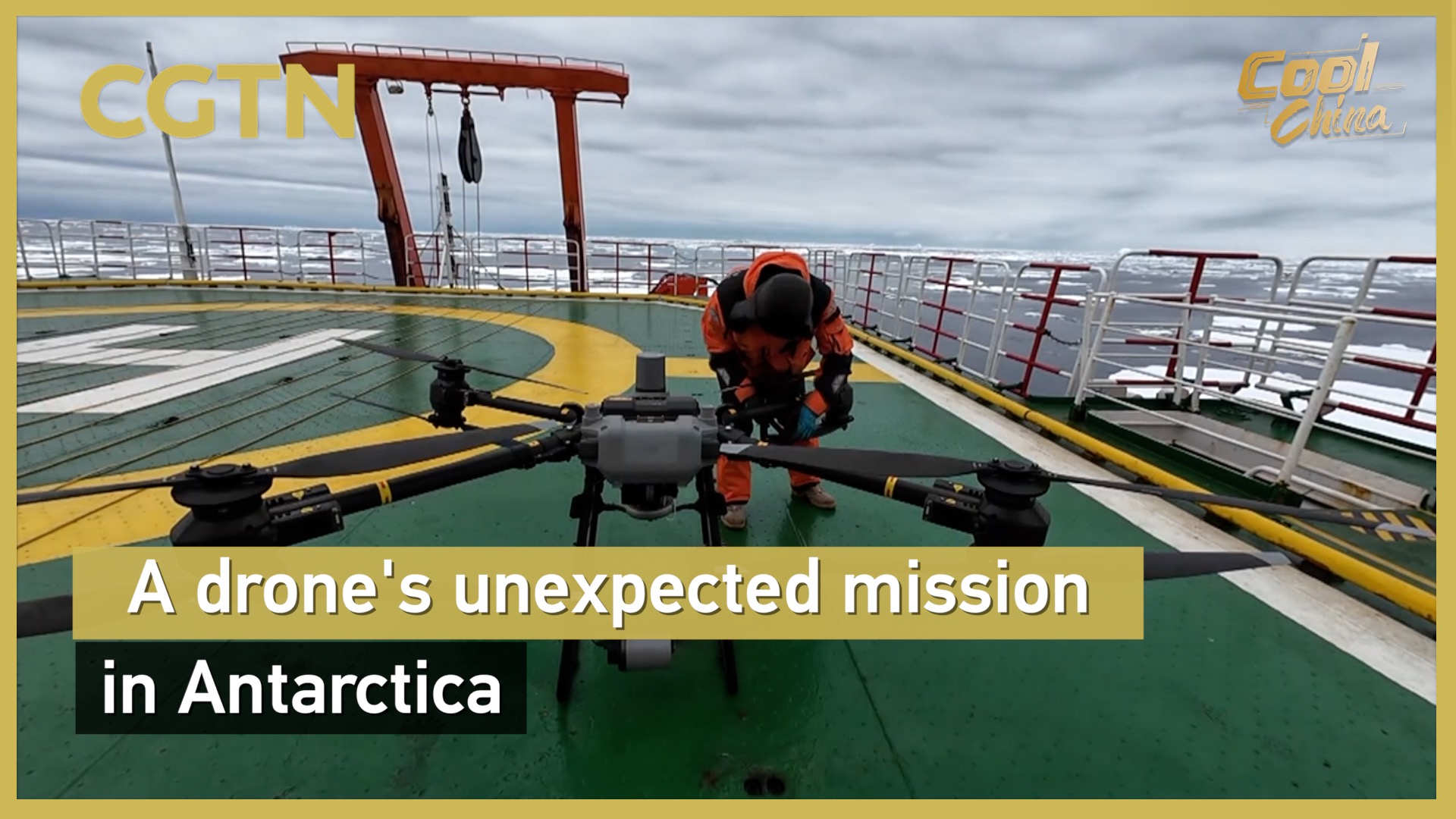 A drone's unexpected mission in Antarctica