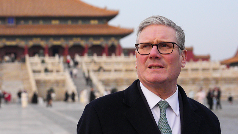 British Prime Minister Keir Starmer visits the Forbidden City in Beijing, China, January 29, 2026. /VCG