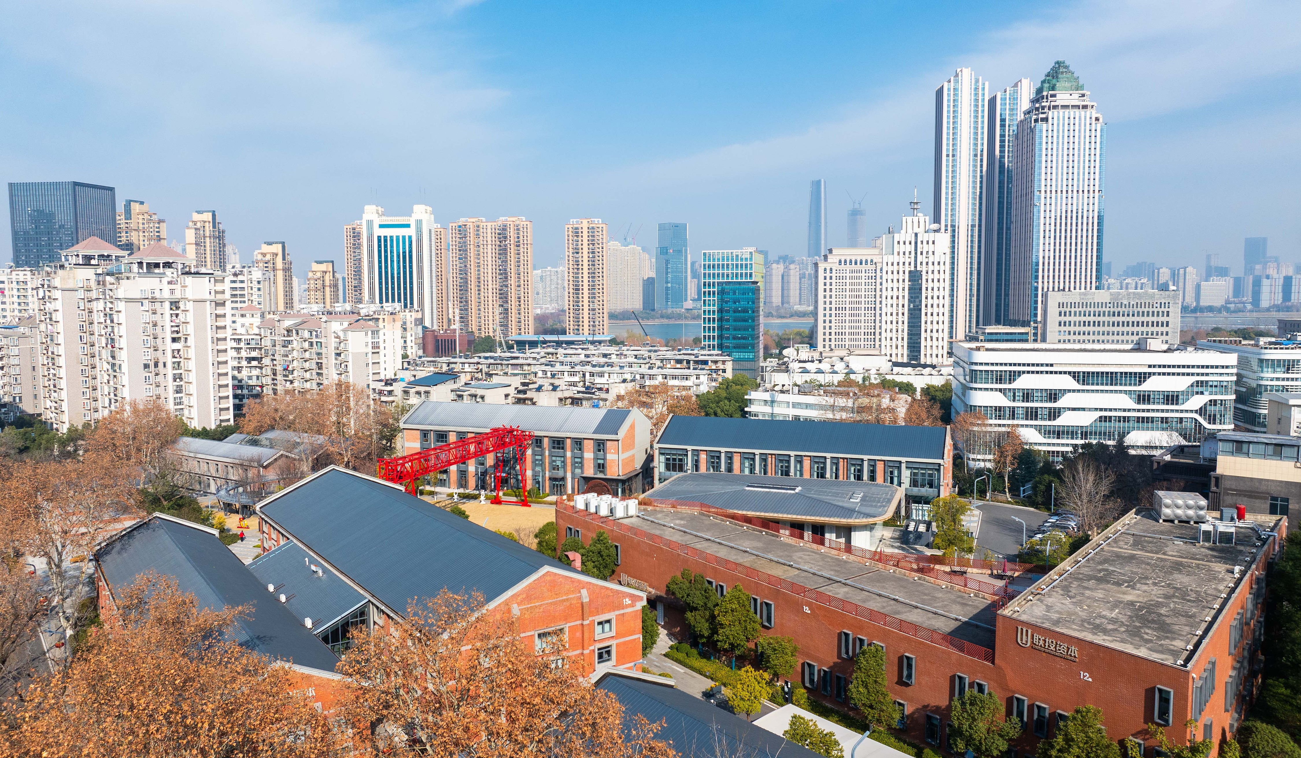 A financial business park transformed from a former industrial cluster, Wuhan, central China's Hubei Province, January 9, 2026. /VCG