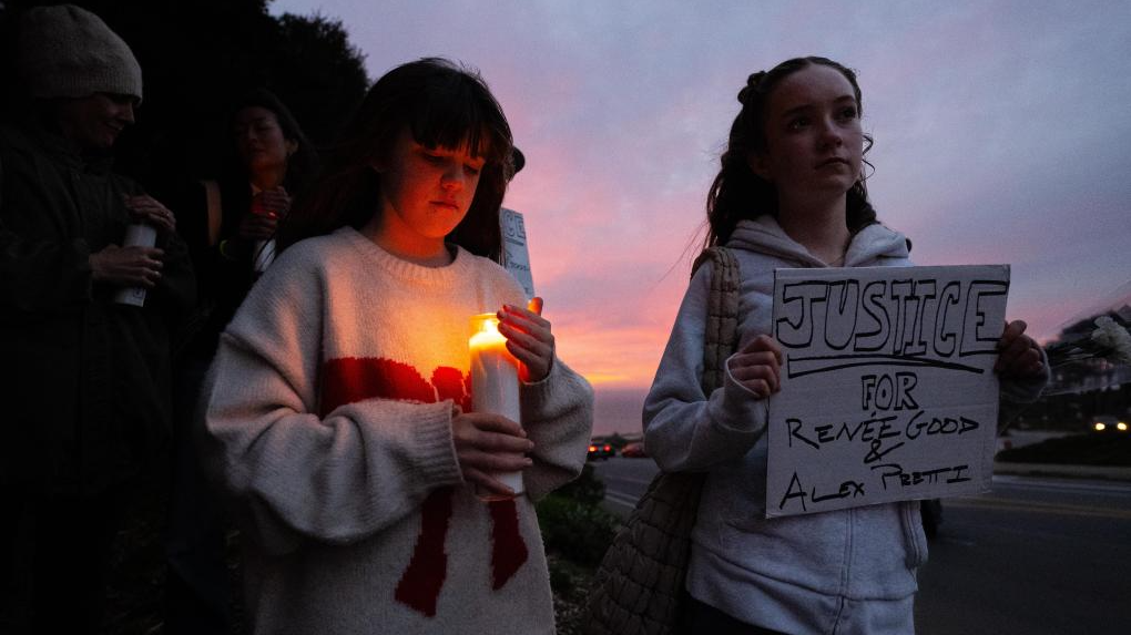 Protesters call for justice for slain nurse Alex Pretti in San Francisco, California, the United States, January 25, 2026. /Xinhua 