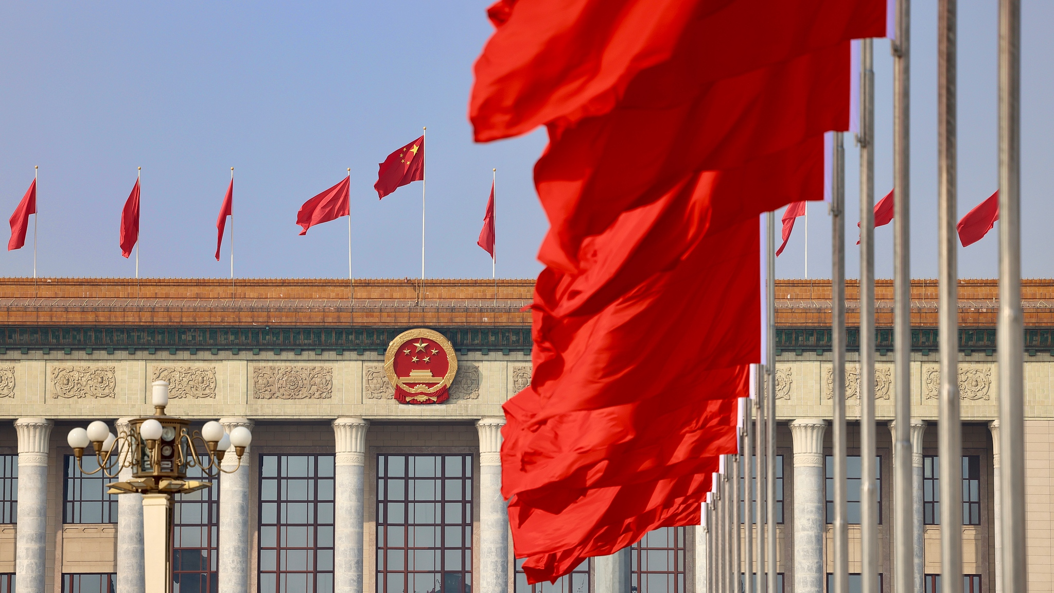 A view of the Great Hall of the People in Beijing, China. /VCG