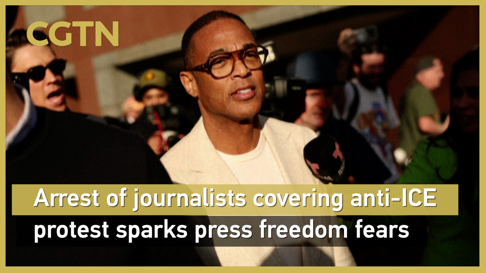 Arrest of journalists covering anti-ICE protest sparks press freedom fears