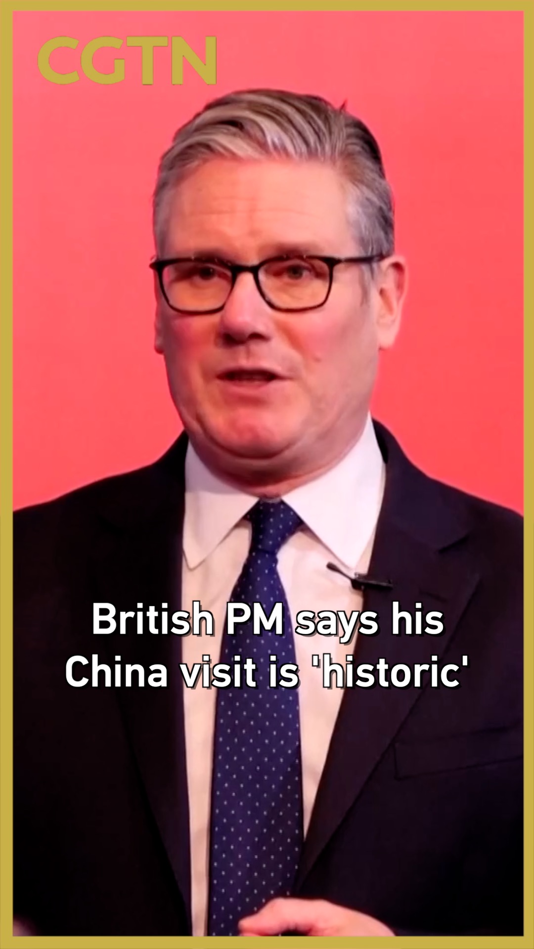 British PM says his China visit is 'historic'