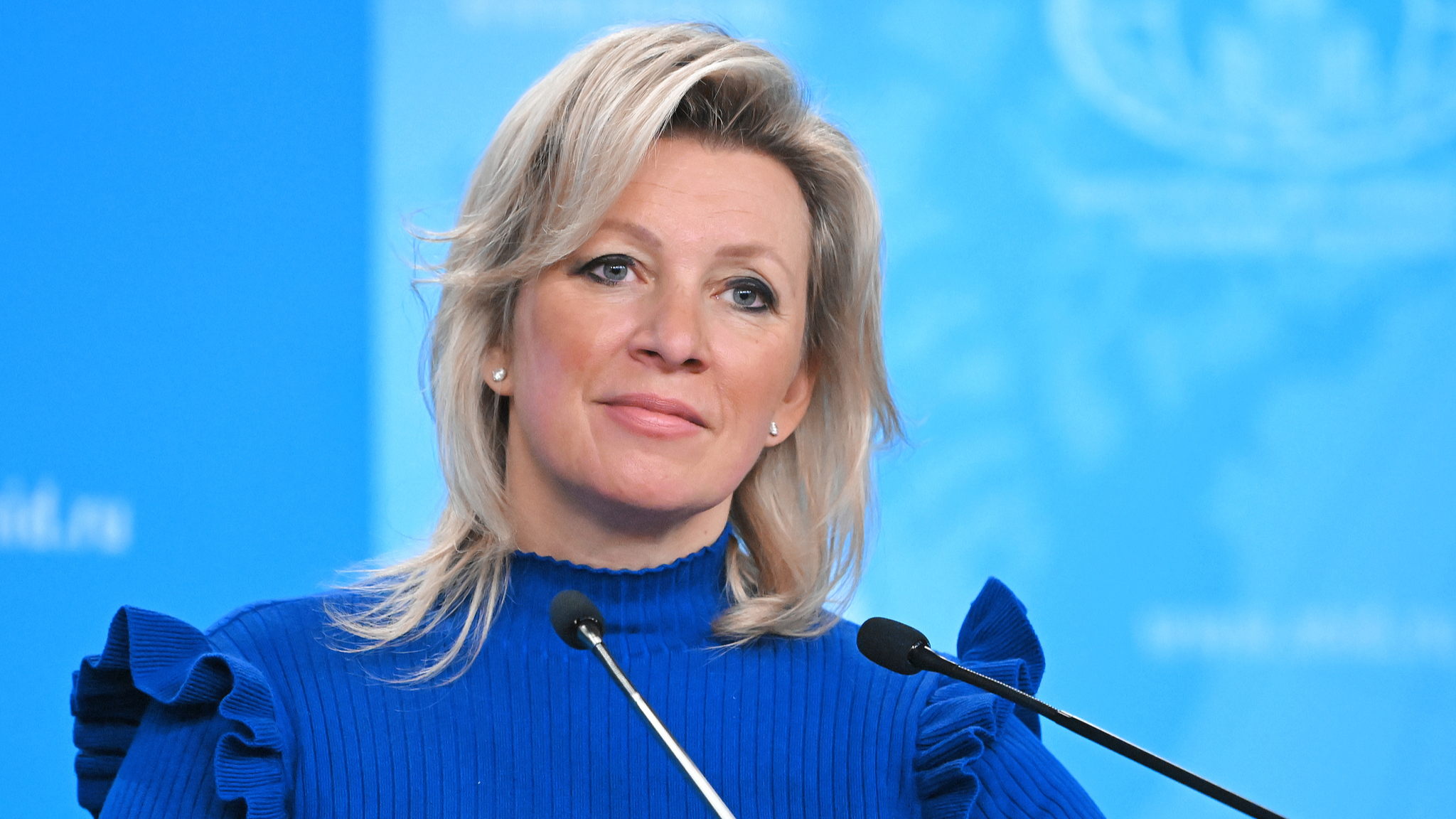 Russian Foreign Ministry spokesperson Maria Zakharova attends her weekly briefing in Moscow, January 22, 2026. /VCG