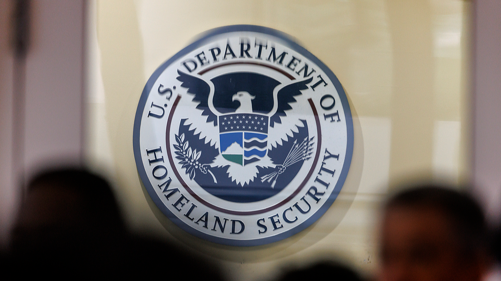 The logo of U.S. Department of Homeland Security. /VCG