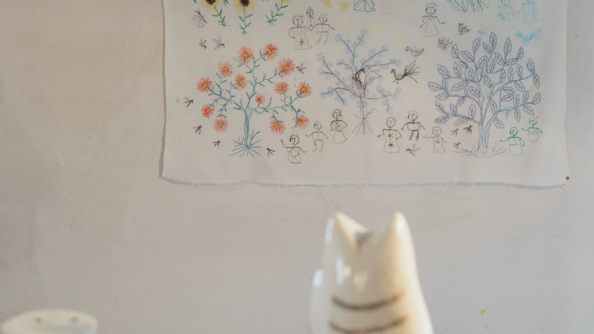 Embroidery in bloom: Granny Xiancao at Beijing's Qiushe Garden