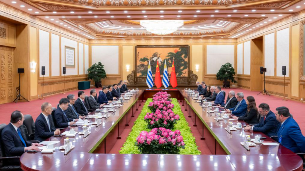 China, Uruguay release joint statement announcing elevation of ties