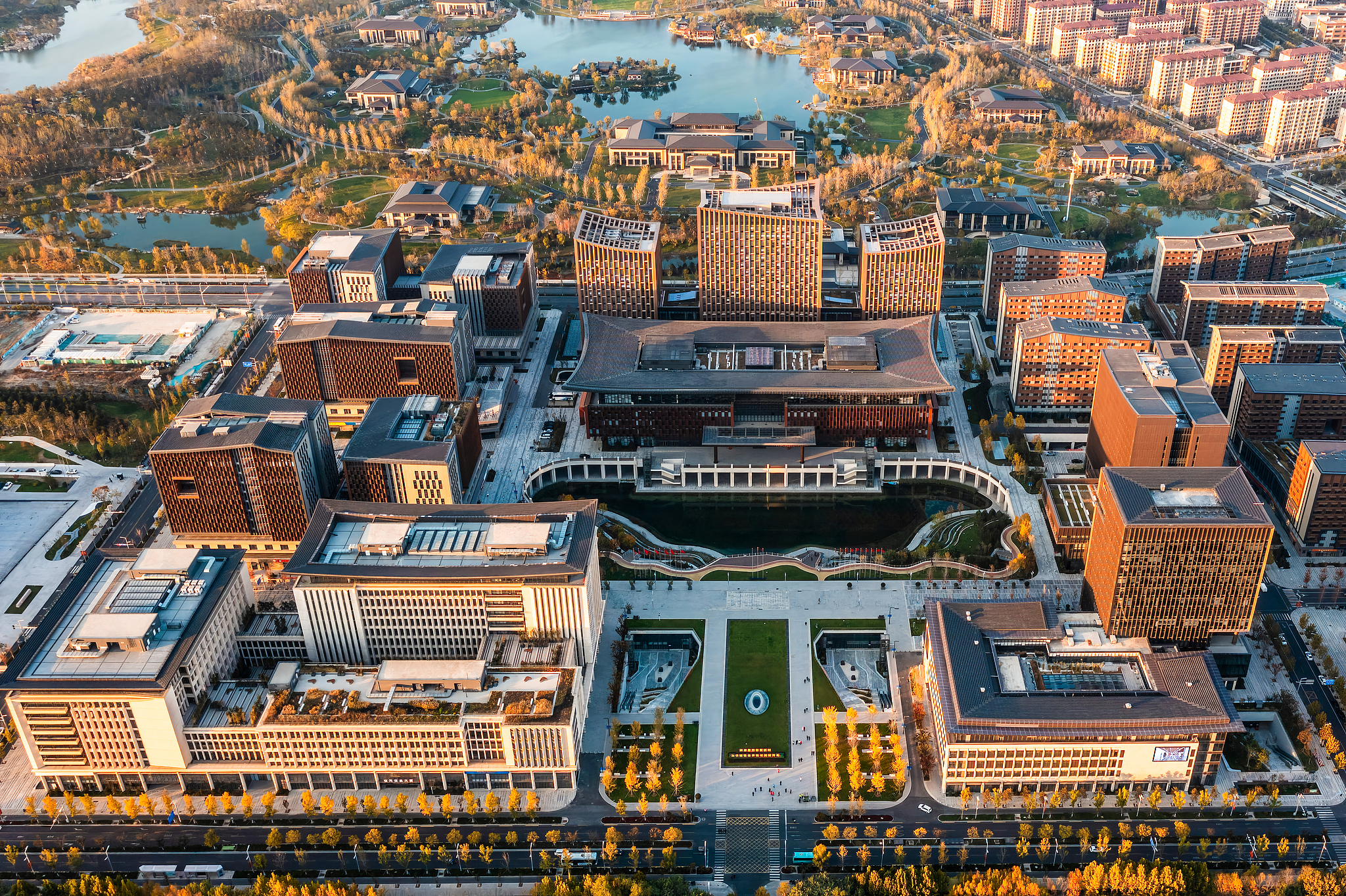 A view of Xiong'an New Area, Hebei Province, north China. /VCG