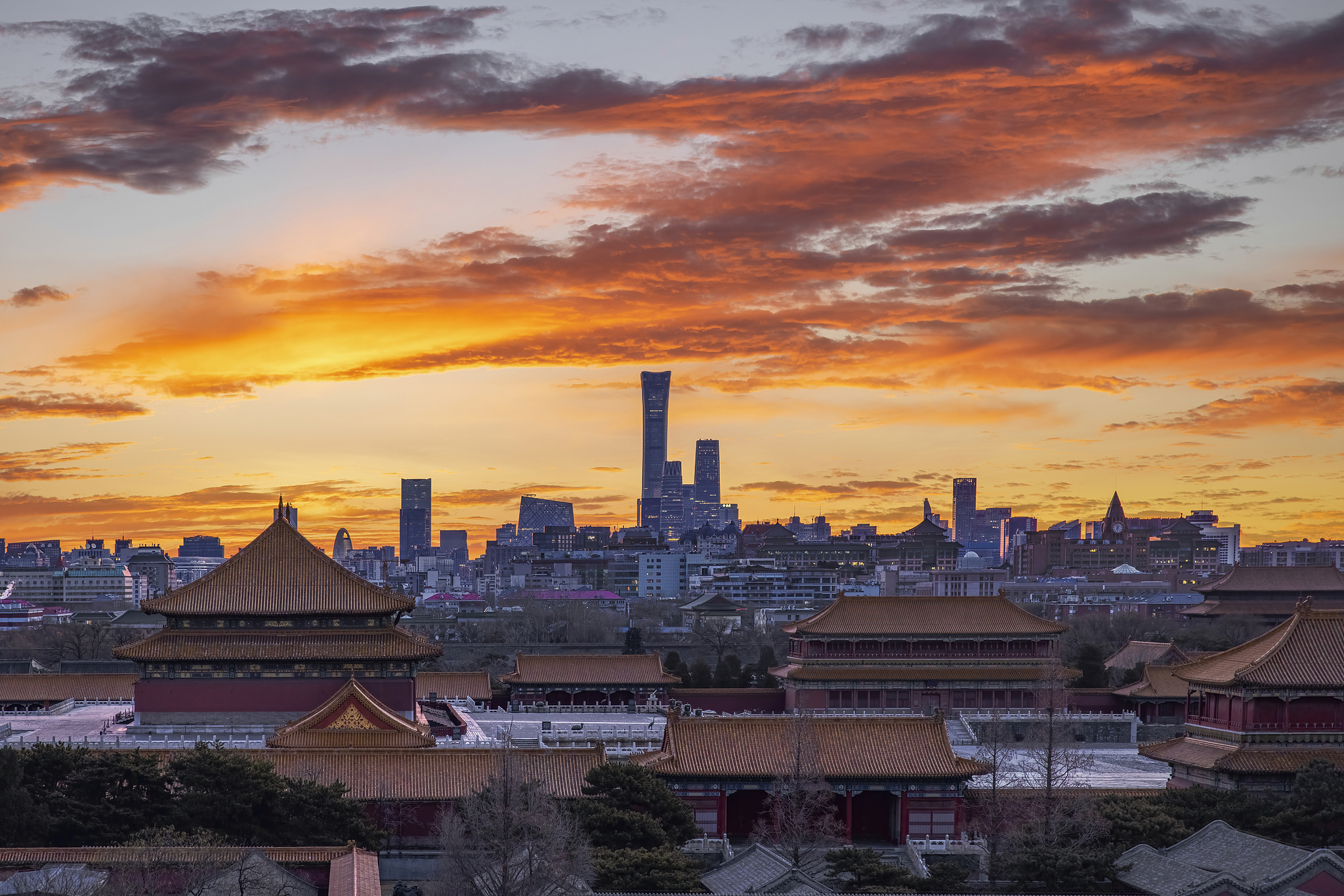 A view of Beijing, China. /VCG