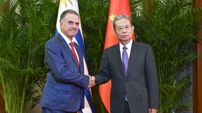 China's top legislator meets with Uruguayan president