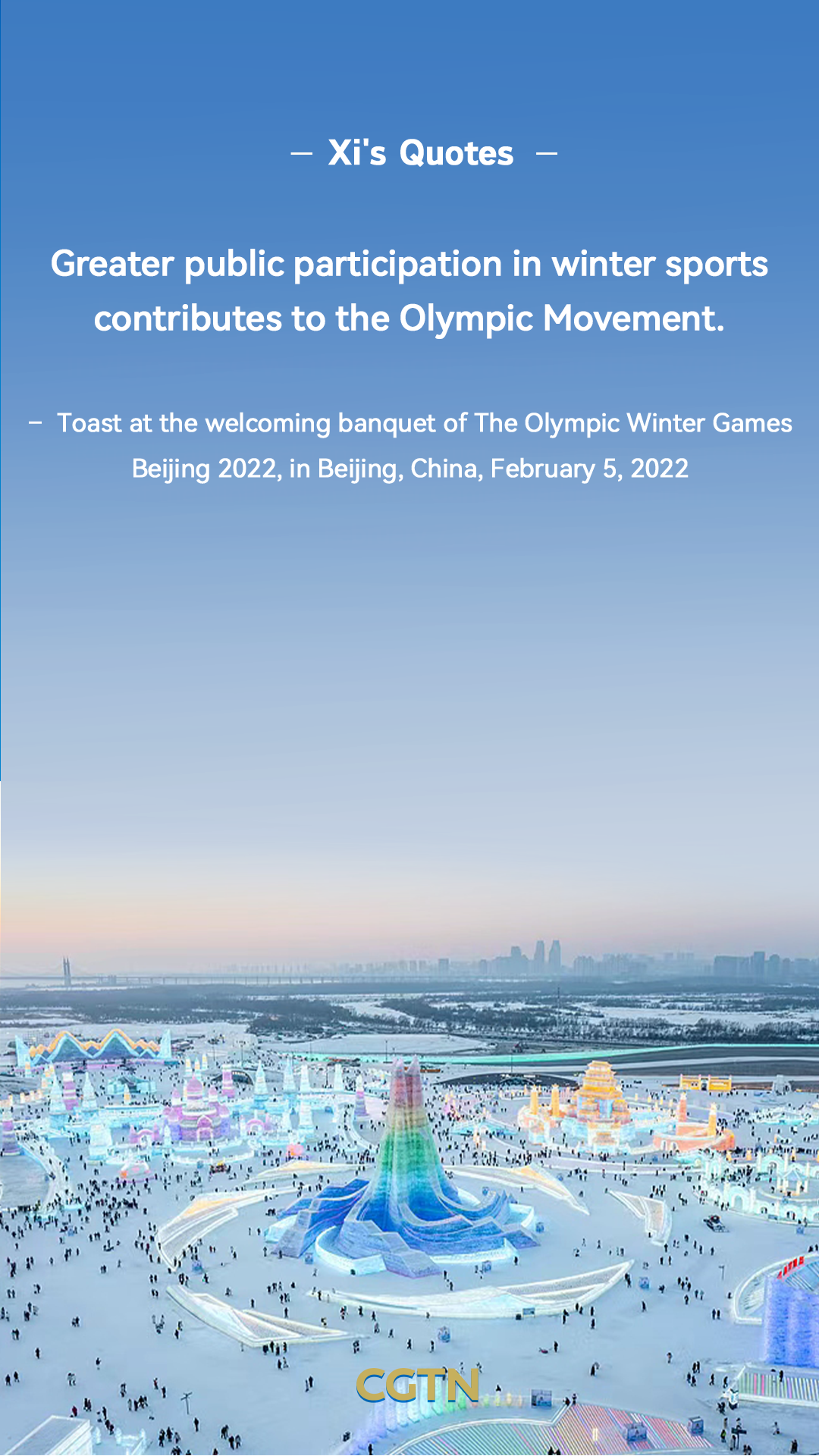 President Xi Jinping's key quotes on winter sports