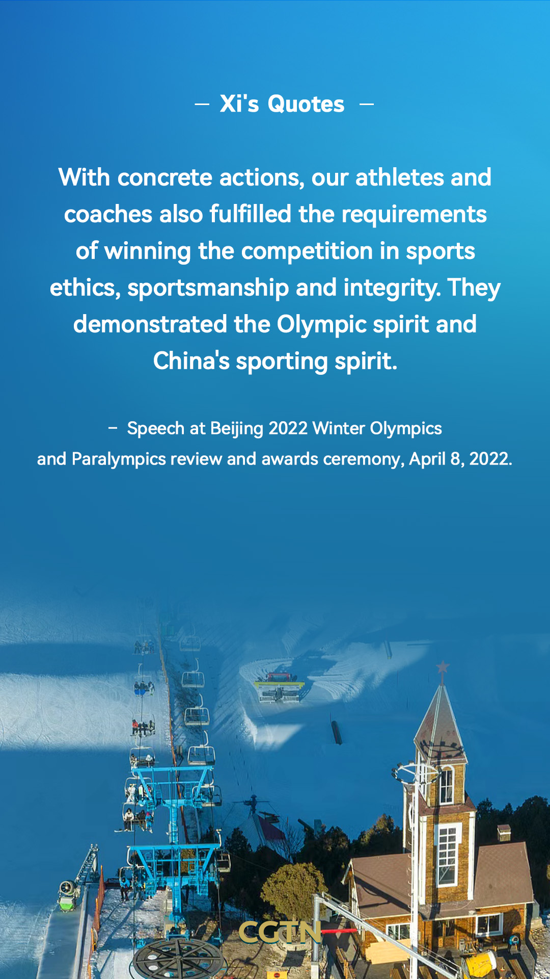 President Xi Jinping's key quotes on winter sports