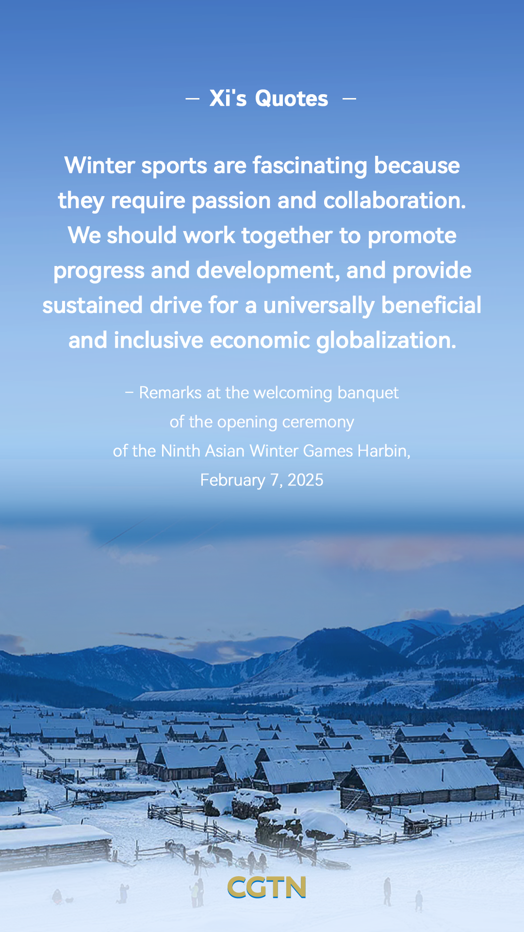 President Xi Jinping's key quotes on winter sports