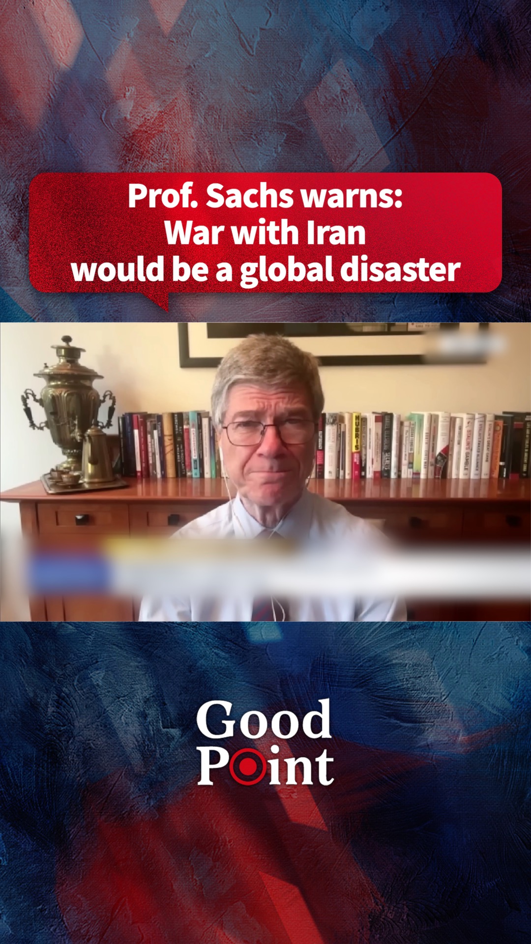 Prof. Sachs warns: War with Iran would be a global disaster