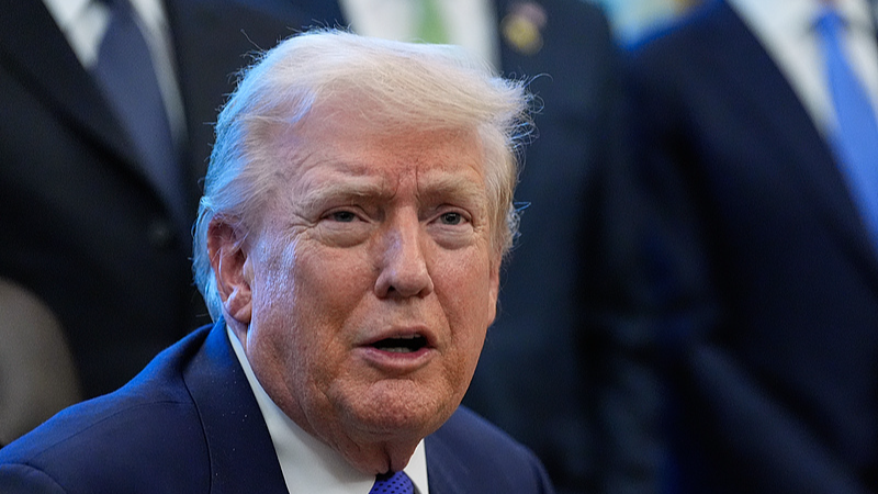 U.S. President Donald Trump speaks in the Oval Office of the White House in Washington D.C., U.S., February 2, 2026. /VCG
