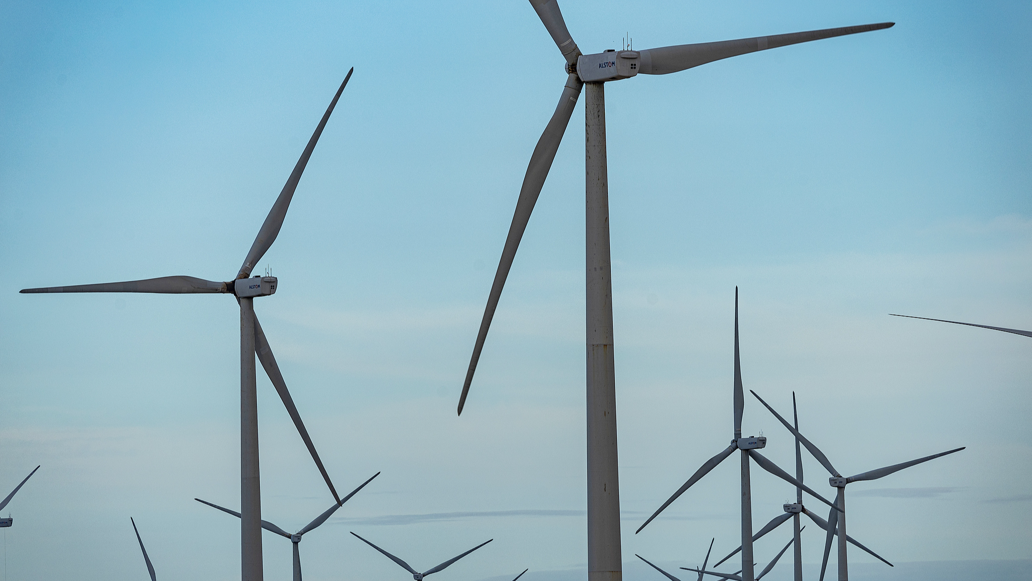 Turbines on a wind farm, Rio Grande do Norte State, Brazil, February 17, 2025. /VCG