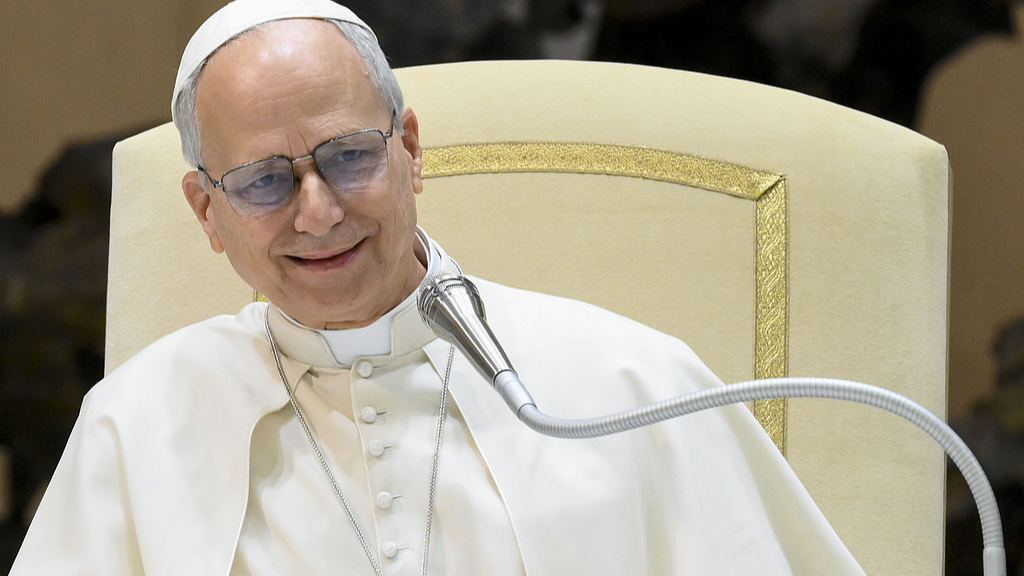 Pope Leo XIV delivers his homily during his Wednesday General Audience at the Paul VI Hall in Vatican City, Vatican, February 4, 2026. /VCG