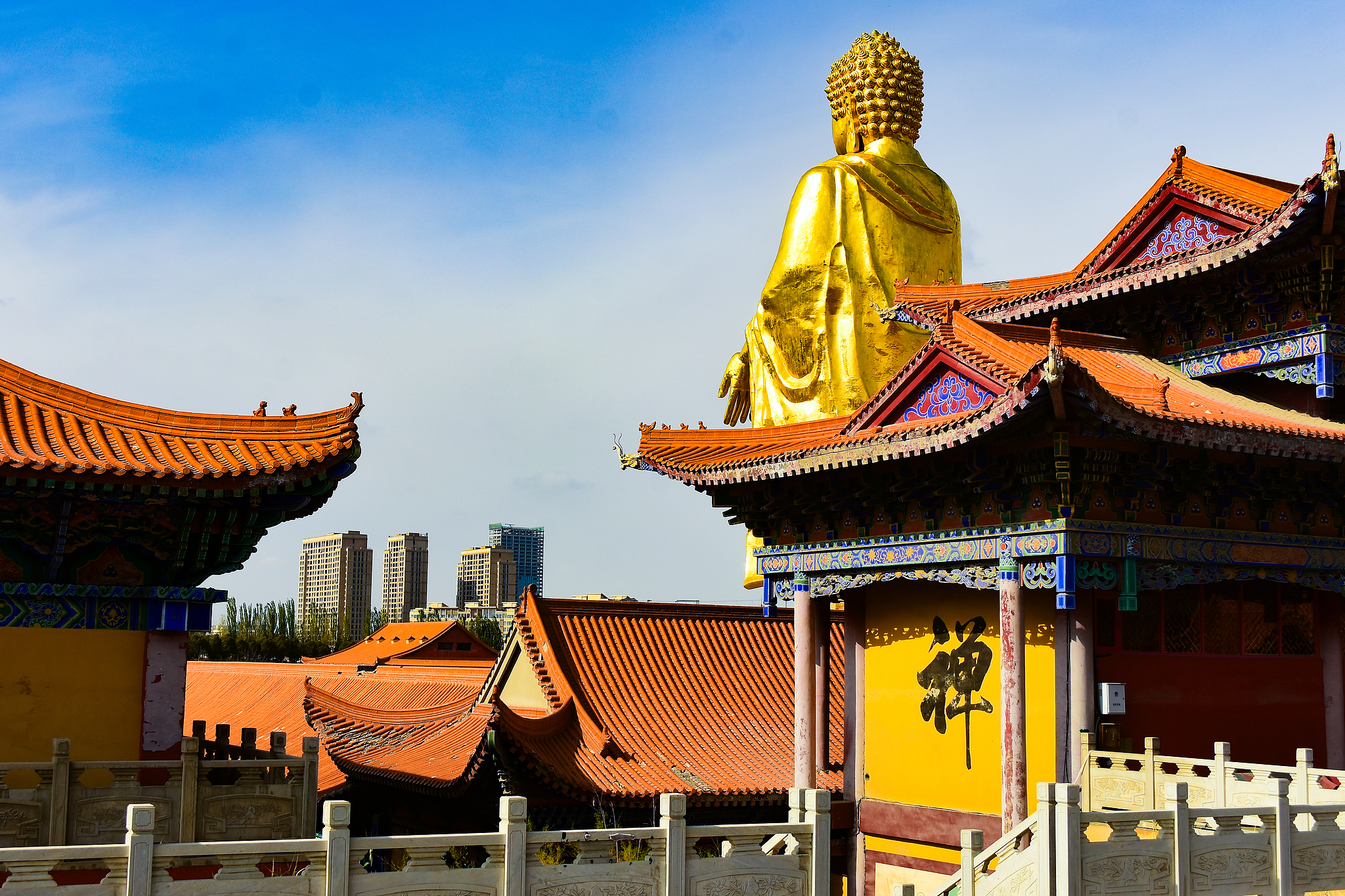 The Great Buddha Temple on the Hongguang Mountain, in Urumqi, Xinjiang Uygur Autonomous Region, October 13, 2024. /CFP