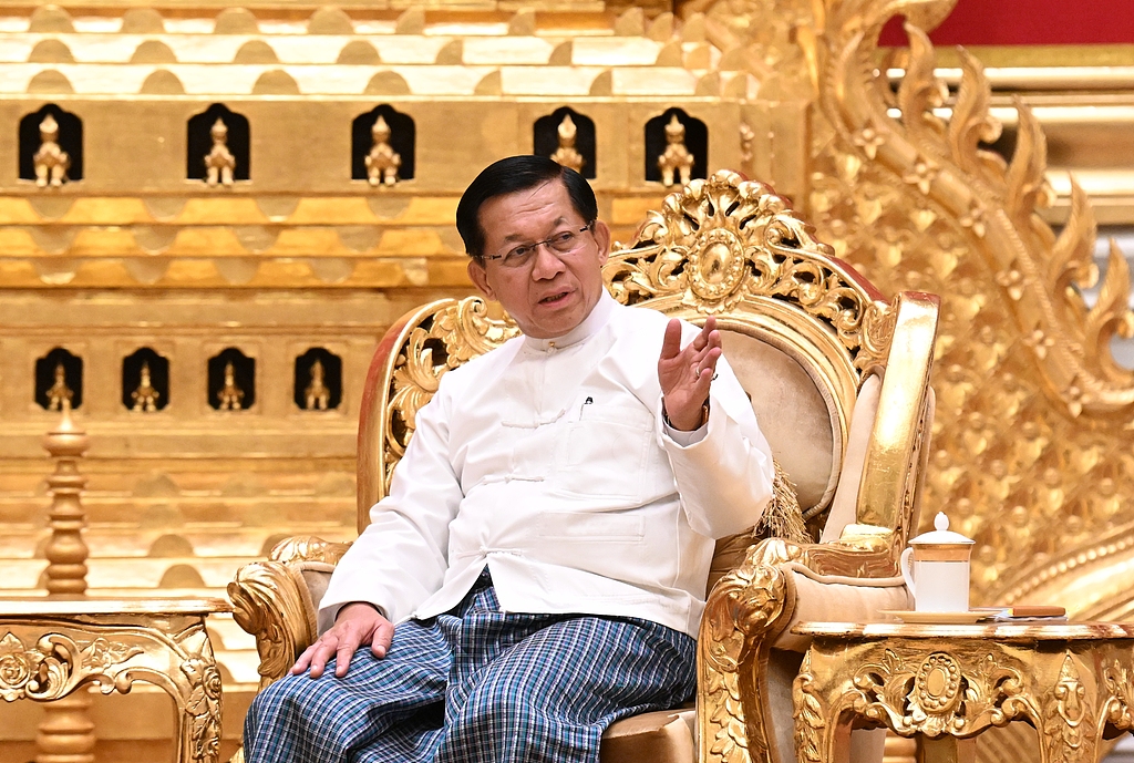Acting President of Myanmar, Min Aung Hlaing, in Nay Pyi Taw, Myanmar, on February 3, 2026. /CFP