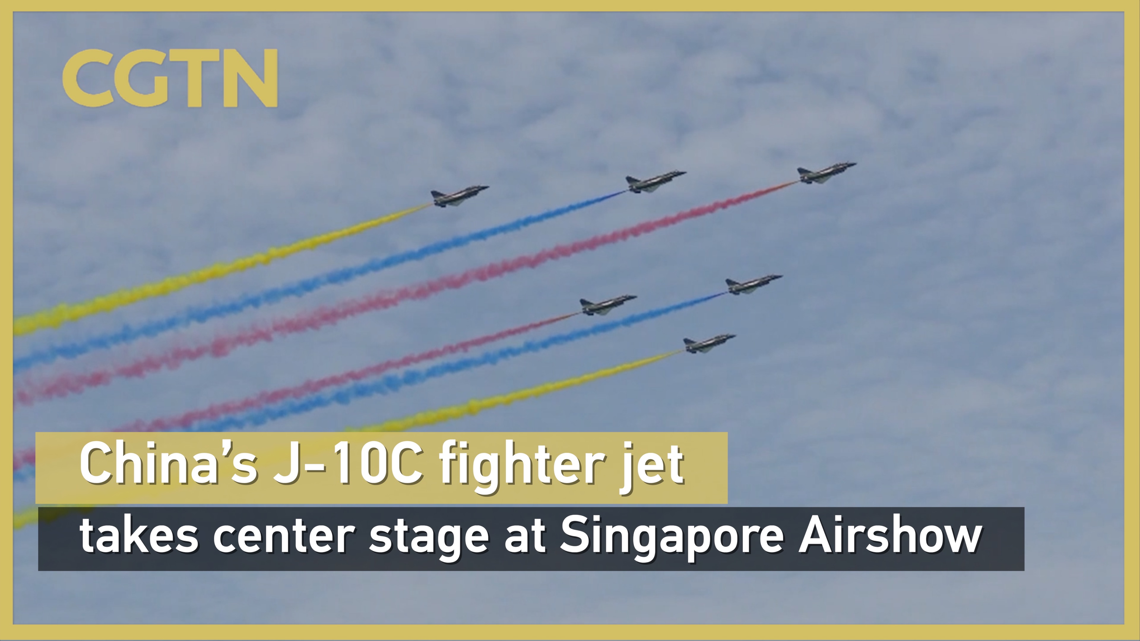 China's J-10C fighter jet takes center stage at Singapore Airshow