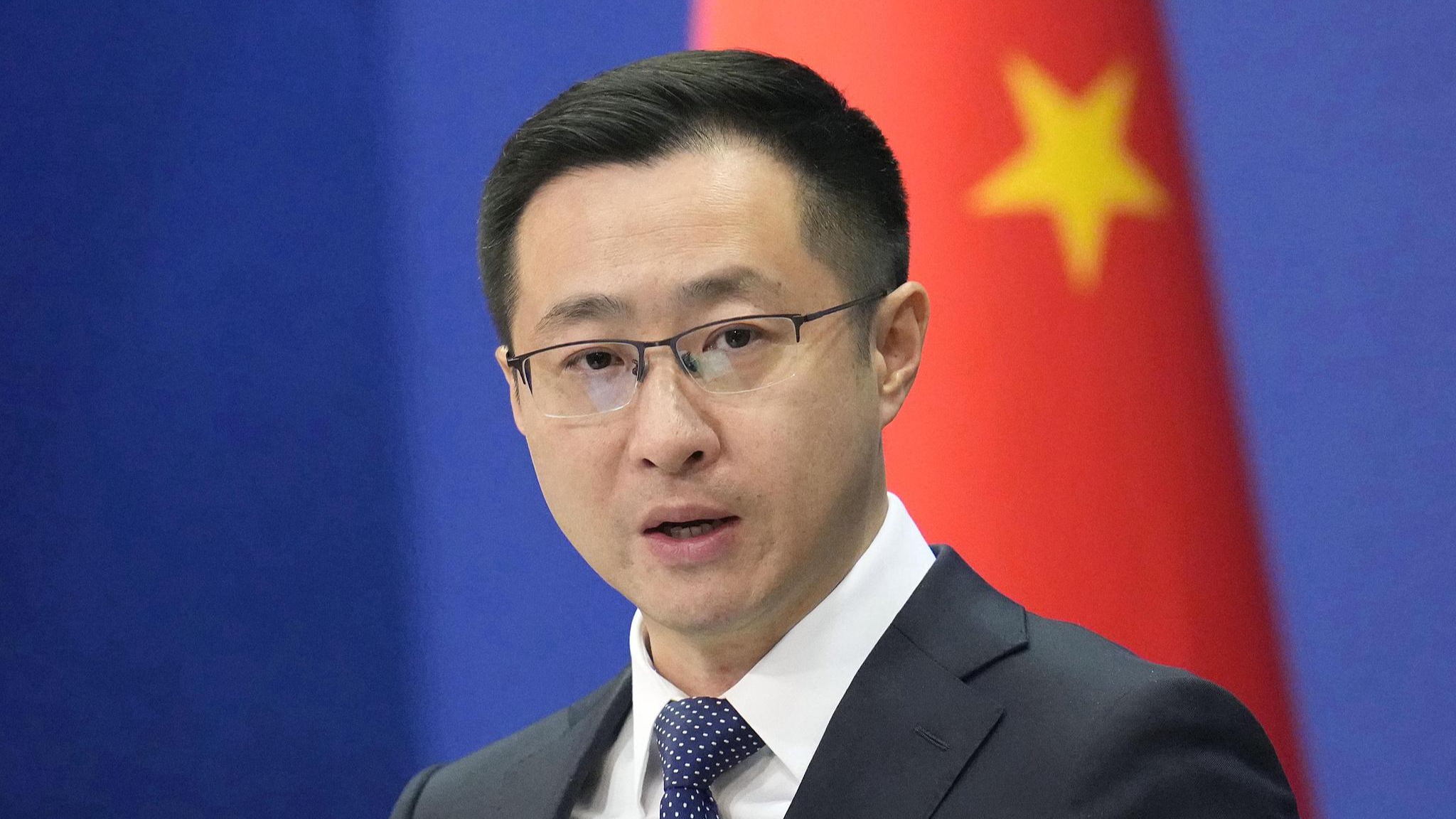 Chinese Foreign Ministry spokesperson Lin Jian attends a press conference in Beijing, China, Feburary 4, 2026. /VCG