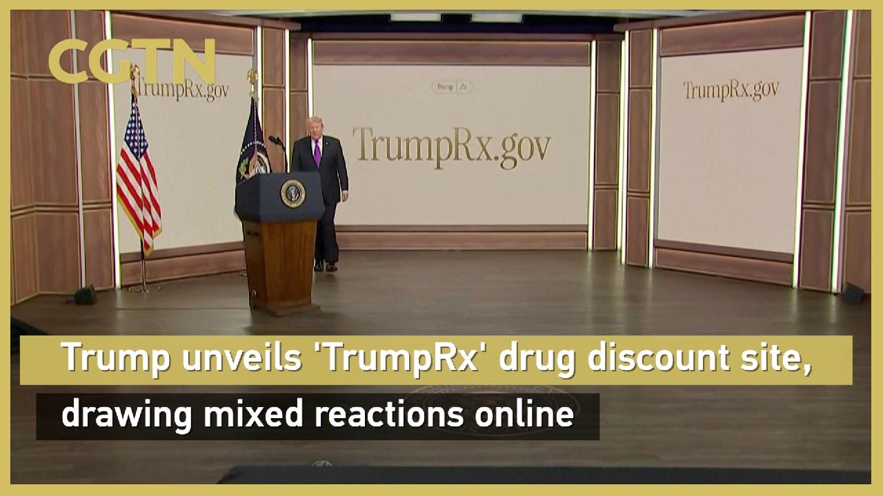 Trump Rx Logo Trump unveils 'TrumpRx' drug discount site, drawing mixed reactions ...