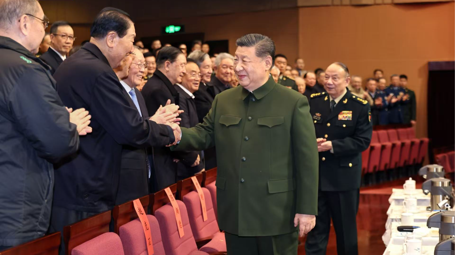 Chinese President Xi Jinping attends a gala held by the Central Military Commission for retired military officers of Beijing-based troops in Beijing, China, February 6, 2026. /CMG
