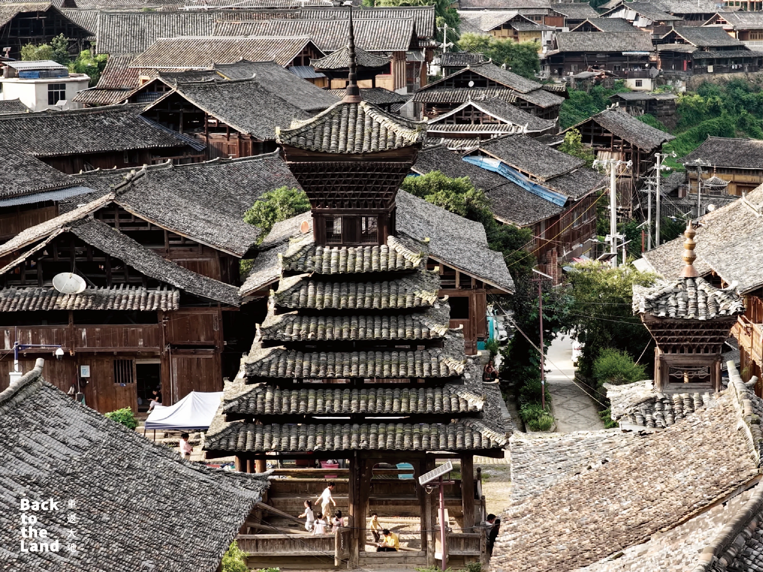 As the focal point of every Dong village, the drum tower serves as a gathering place for people to discuss village affairs. /CGTN