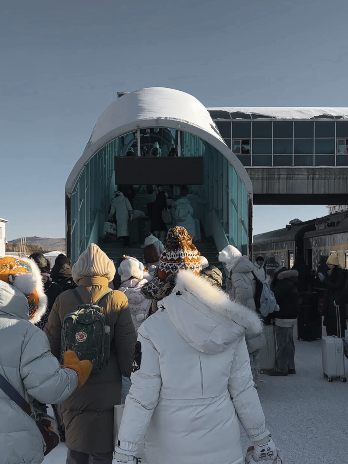 A view of the Suihua Railway Station in Heilongjiang Province. /CGTN