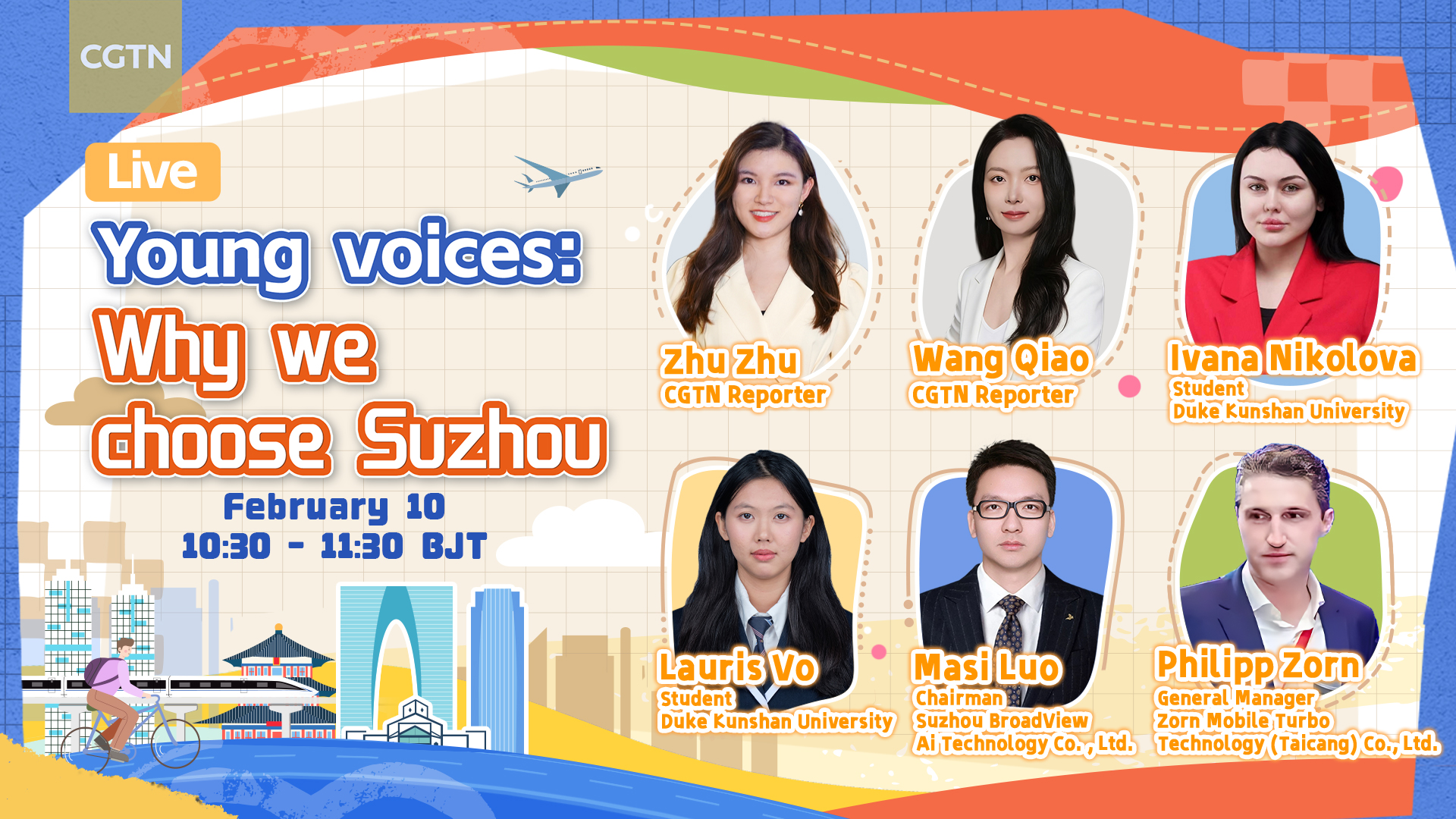 Live: Young voices – Why we choose Suzhou