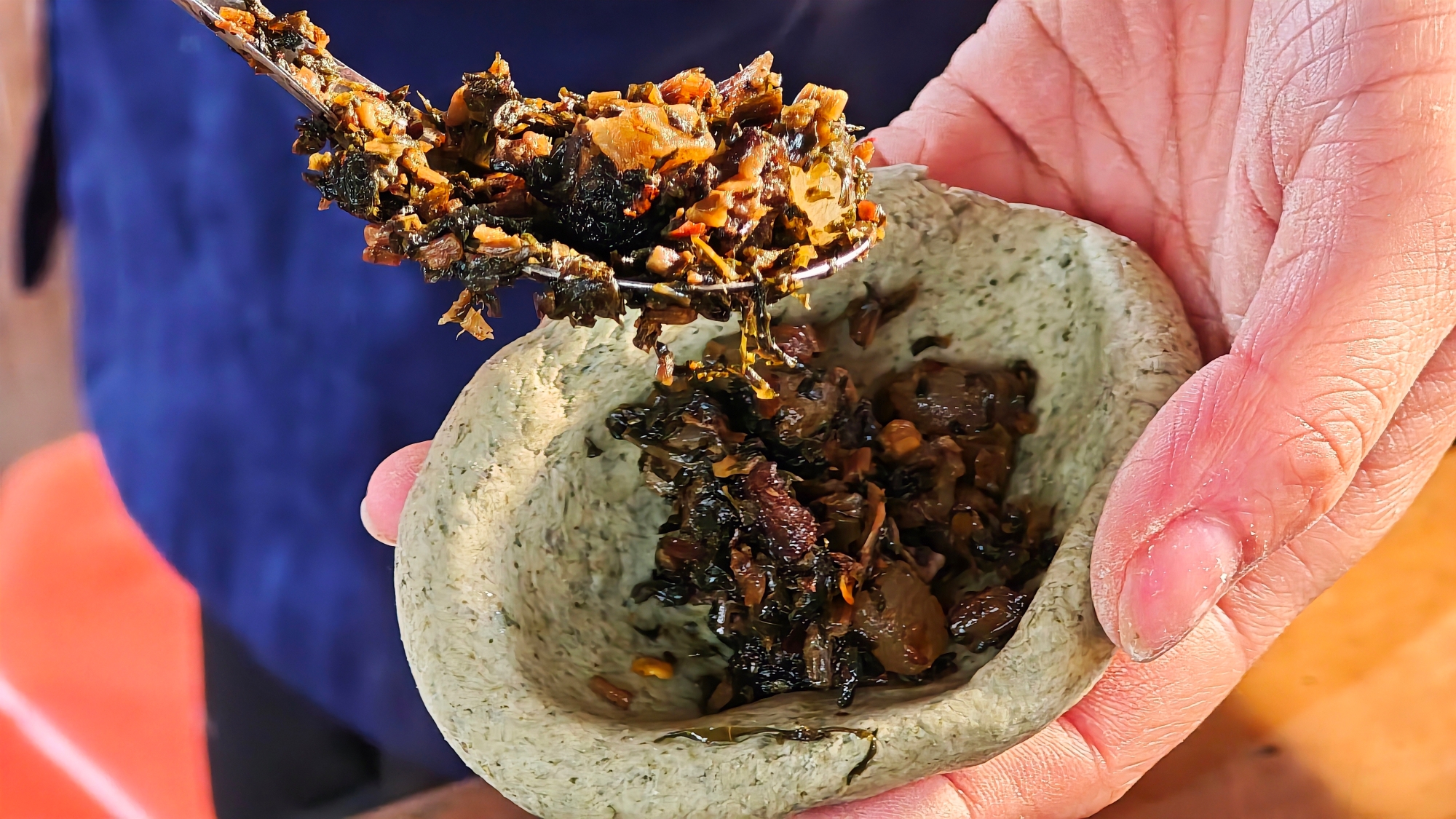 Fillings for Miancai Ba are seen in Yuping Dong Autonomous County, Tongren City, southwest China's Guizhou Province, on January 23, 2026. /Tongren Media Convergence Center