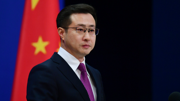 Chinese Foreign Ministry Spokesperson Lin Jian at a regular press conference in Biejing, February 11, 2026. /Chinese Foreign Ministry