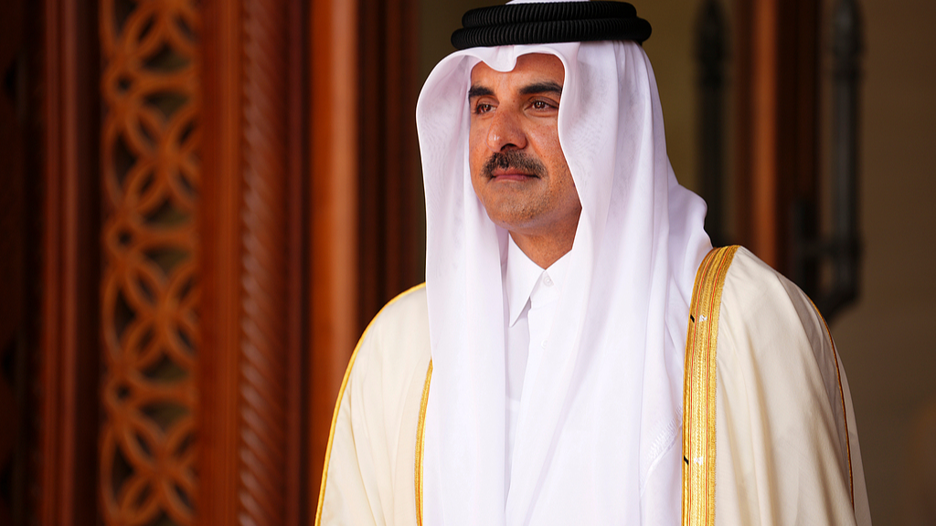 A file photo of Qatar's Emir Tamim bin Hamad al-Thani. /VCG