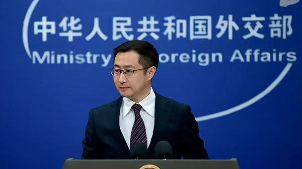 Chinese Foreign Ministry spokesperson Lin Jian at a regular press conference in Beijing, China, February 11, 2026. /Chinese Foreign Ministry