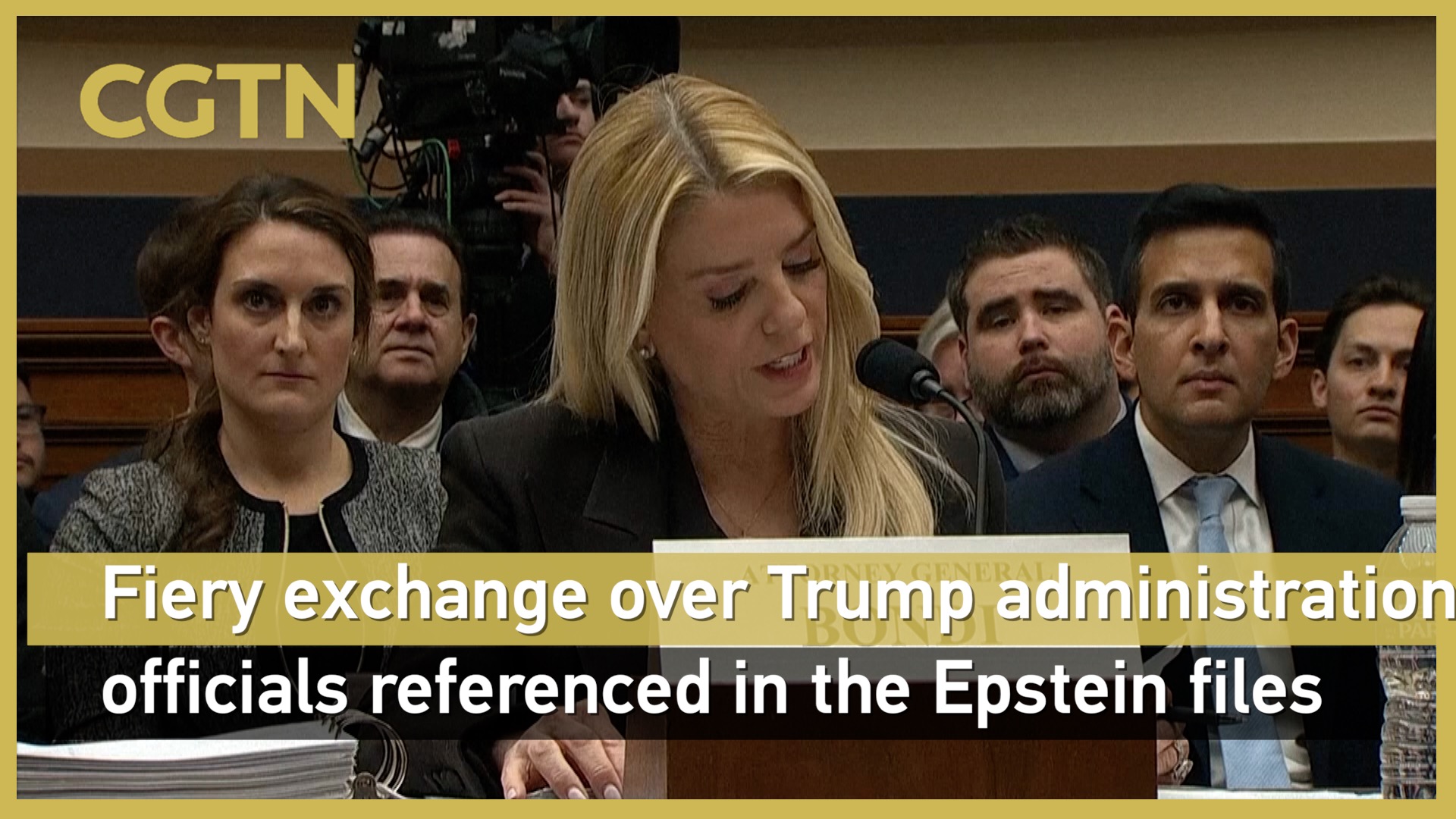 Fiery exchange over Trump administration officials referenced in the Epstein files
