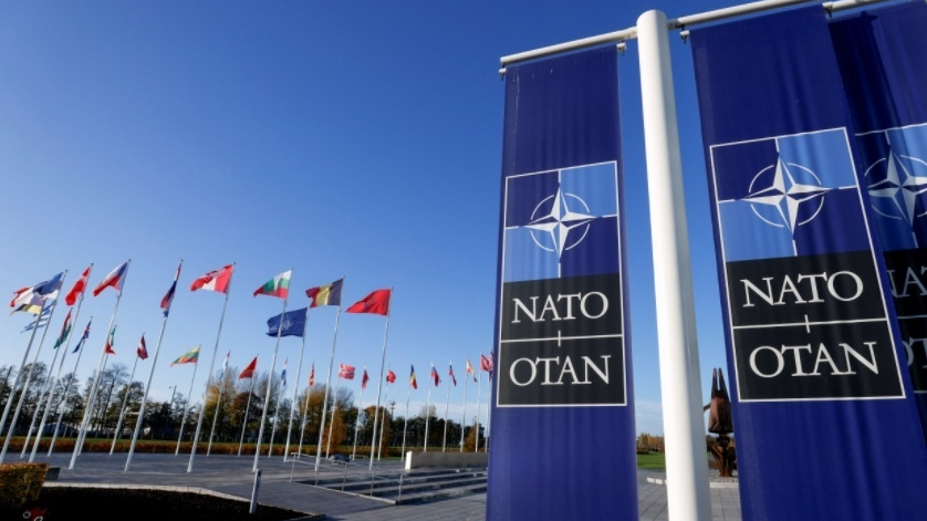Flags outside NATO headquarters in Brussels, January 19, 2026. /VCG