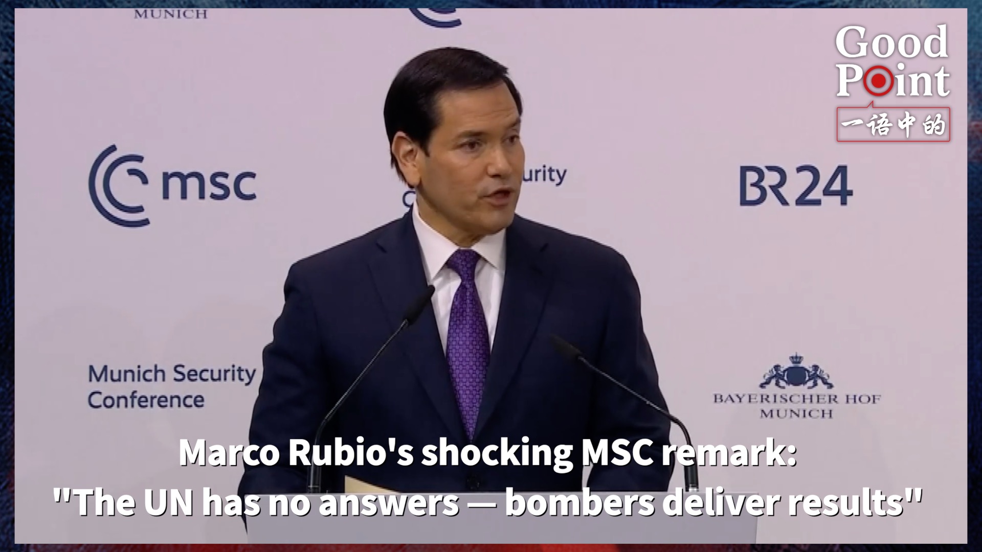 Marco Rubio's shocking MSC remark: 