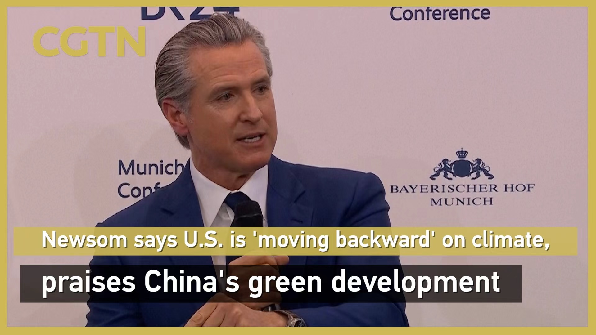 Newsom says U.S. is 'moving backward' on climate, praises China's green development