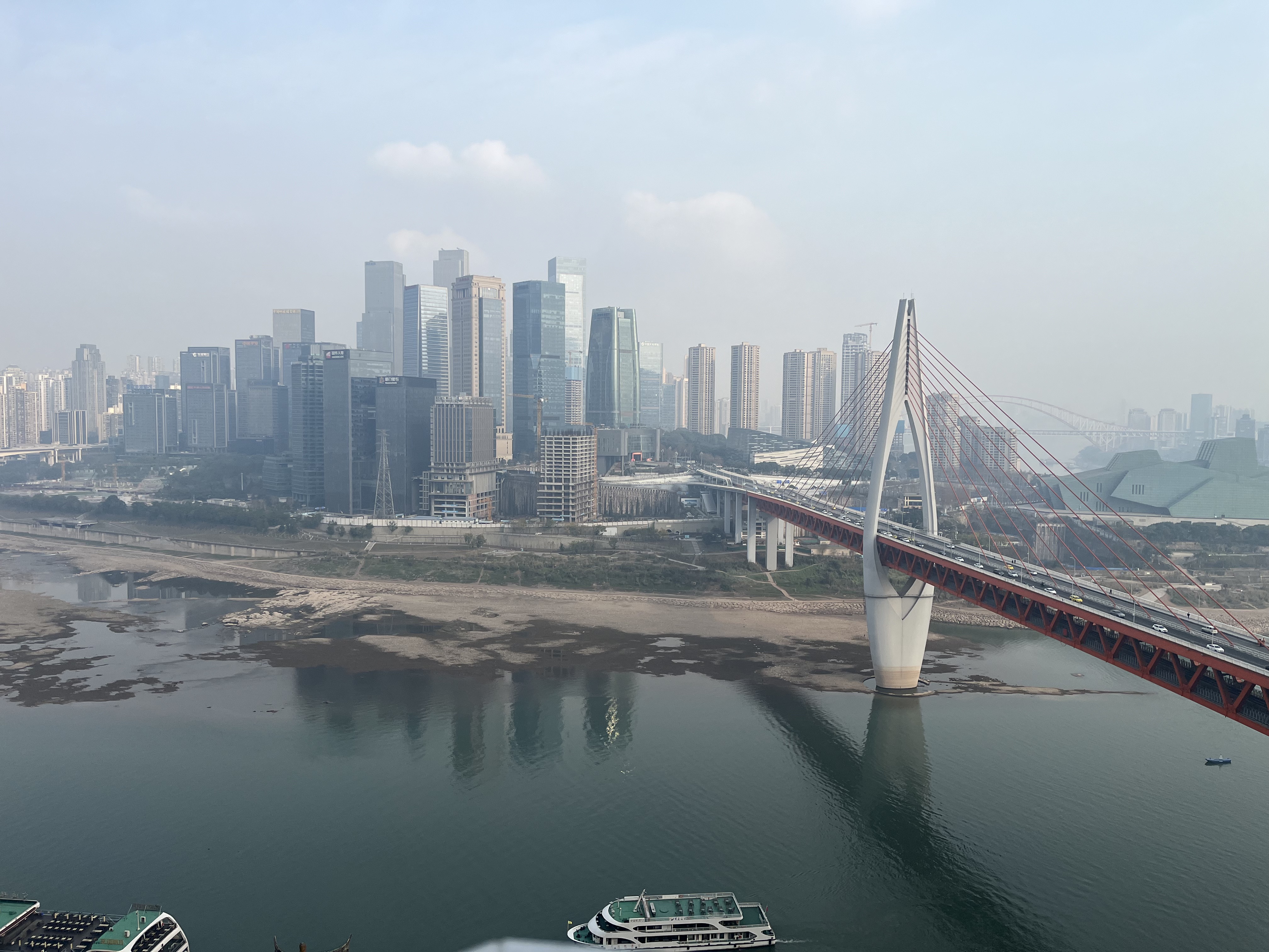 The Jialing River is seen Chongqing, southwest China. /CGTN 