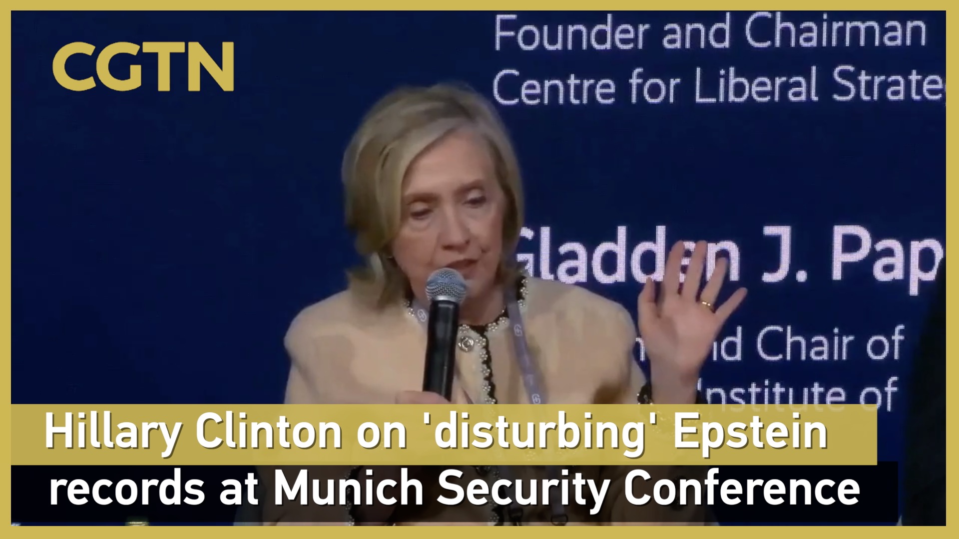 Hillary Clinton on 'disturbing' Epstein records at MSC