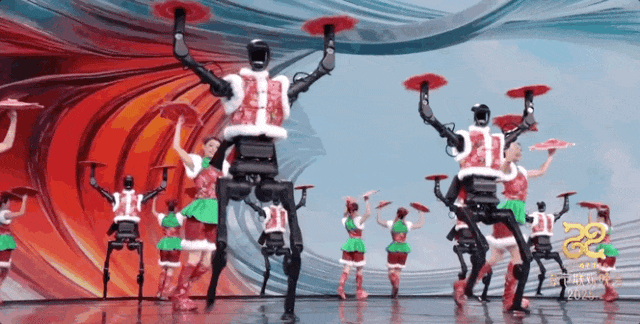 Unitree's performance in 2025 Spring Festival Gala. /CMG